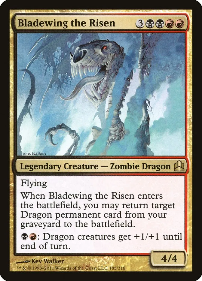 2011 Commander 2011 Bladewing the Risen rare #185 rare card image