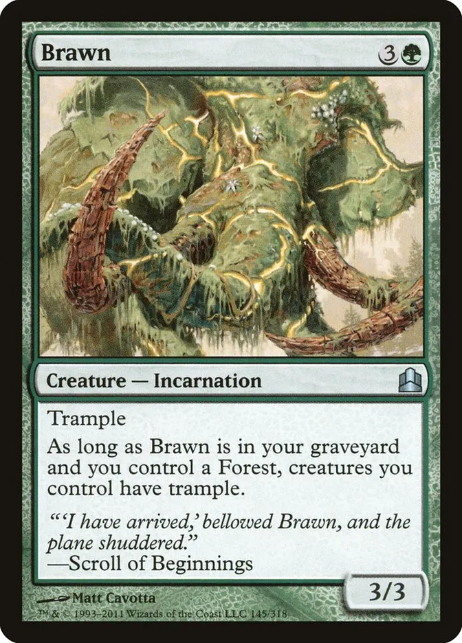 2011 Commander 2011 Brawn uncommon #145 uncommon card image