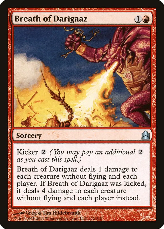 2011 Commander 2011 Breath of Darigaaz #112 uncommon card image