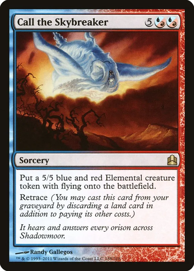 2011 Commander 2011 Call the Skybreaker #188 rare card image