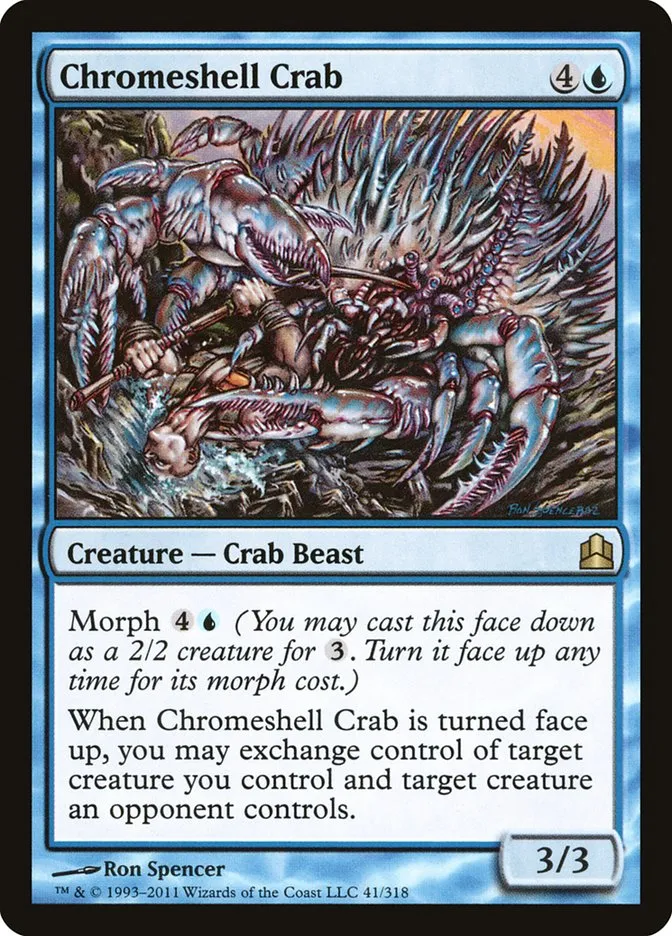 2011 Commander 2011 Chromeshell Crab rare #41 rare card image