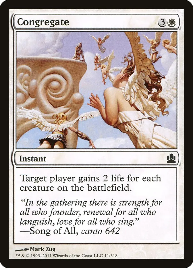 2011 Commander 2011 Congregate common #11 common card image