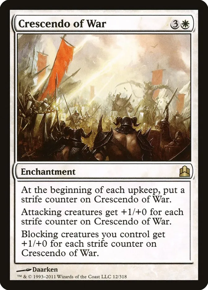 2011 Commander 2011 Crescendo of War #12 rare card image