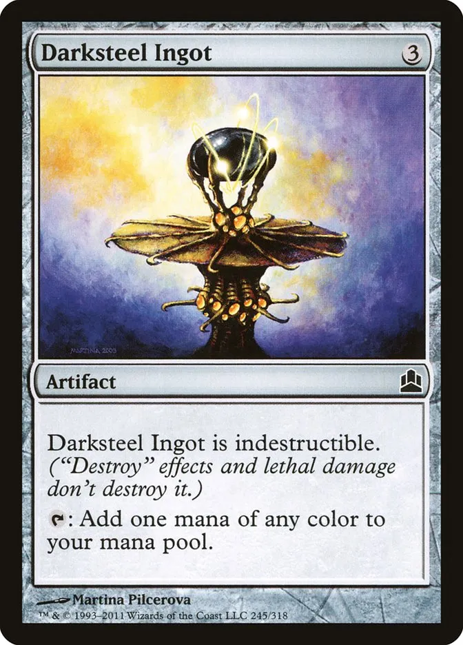 2011 Commander 2011 Darksteel Ingot common #245 common card image