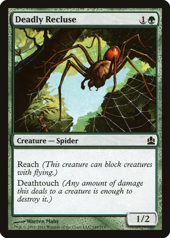2011 Commander 2011 Deadly Recluse common #149 common card image