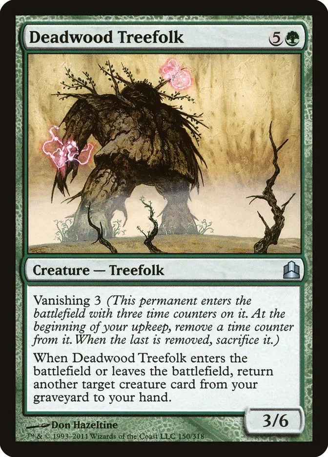 2011 Commander 2011 Deadwood Treefolk uncommon #150 uncommon card image