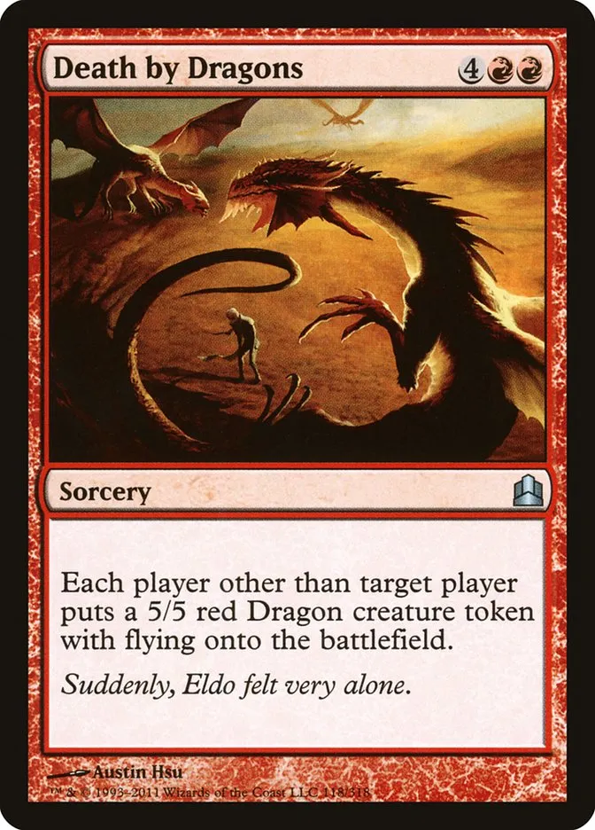 2011 Commander 2011 Death by Dragons uncommon #118 uncommon card image