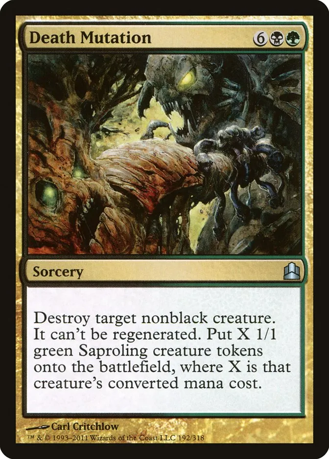 2011 Commander 2011 Death Mutation uncommon #192 uncommon card image