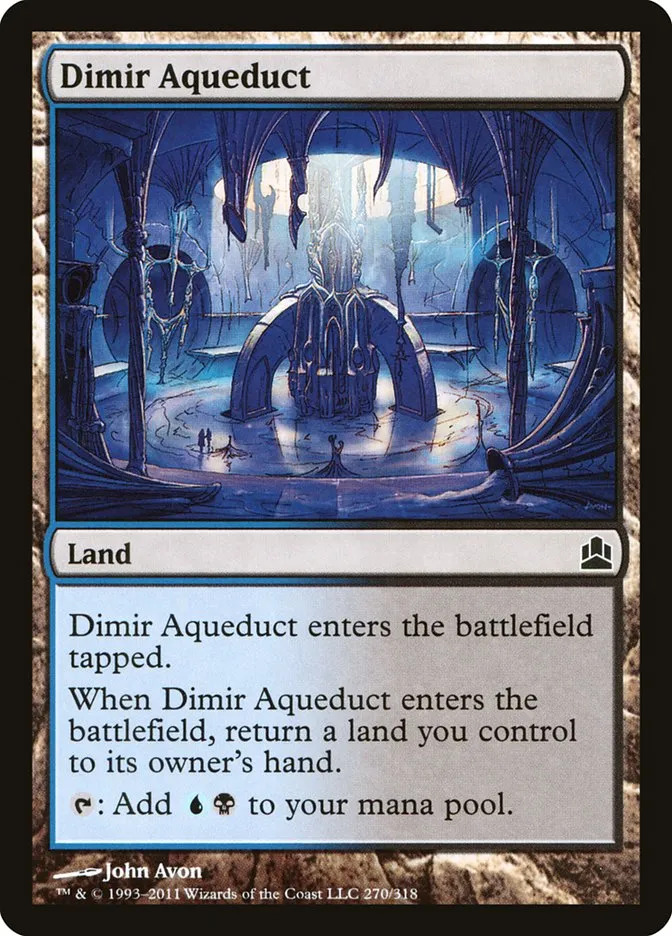 2011 Commander 2011 Dimir Aqueduct common #270 common card image