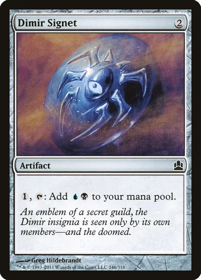 2011 Commander 2011 Dimir Signet common #246 common card image