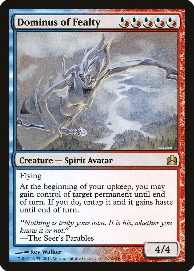 2011 Commander 2011 Dominus of Fealty #194 rare card image