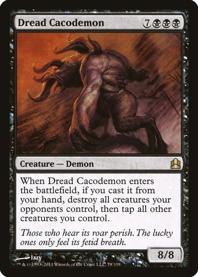 2011 Commander 2011 Dread Cacodemon rare #79 rare card image