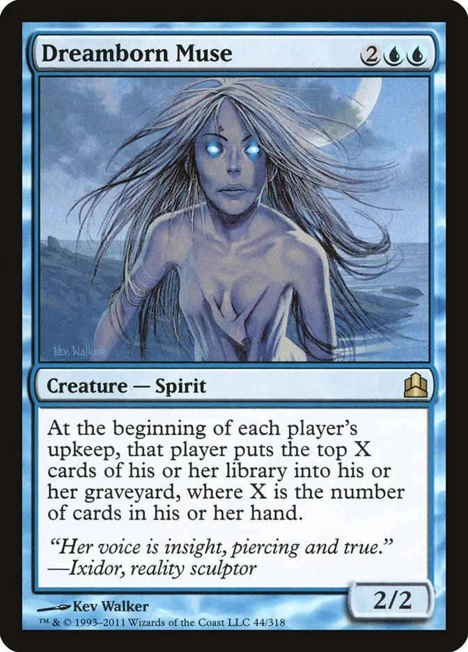 2011 Commander 2011 Dreamborn Muse rare #44 rare card image