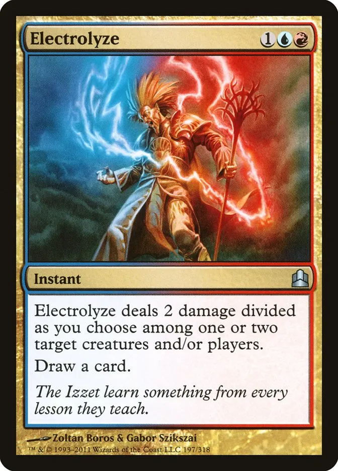 2011 Commander 2011 Electrolyze uncommon #197 uncommon card image