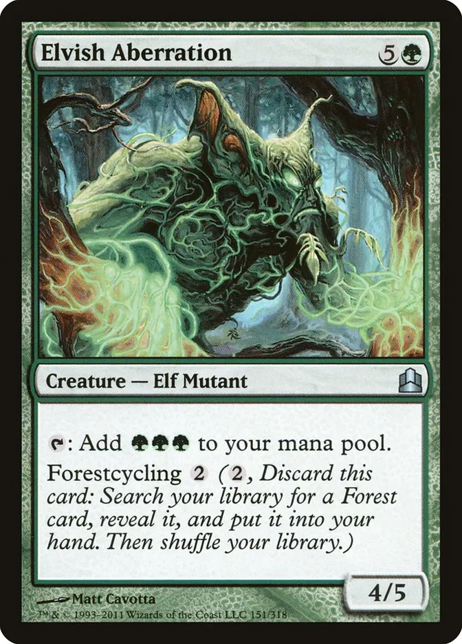 2011 Commander 2011 Elvish Aberration uncommon #151 uncommon card image