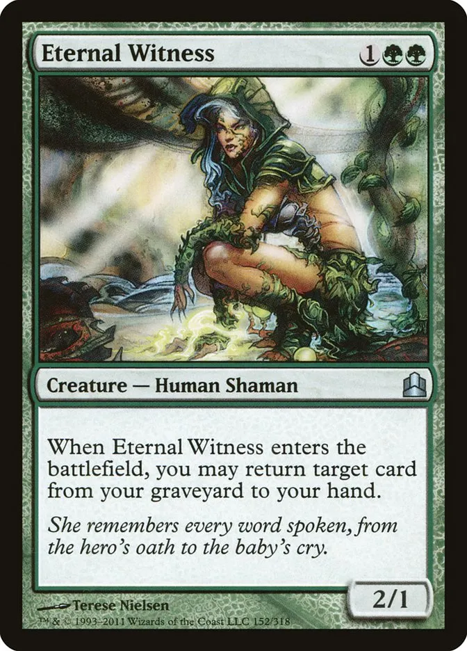 2011 Commander 2011 Eternal Witness #152 uncommon card image