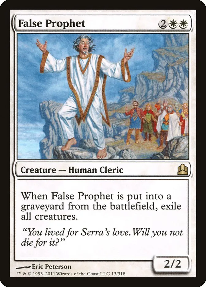 2011 Commander 2011 False Prophet rare #13 rare card image