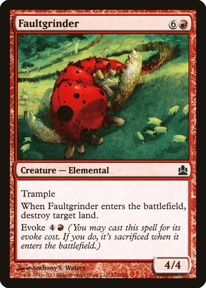 2011 Commander 2011 Faultgrinder common #122 common card image