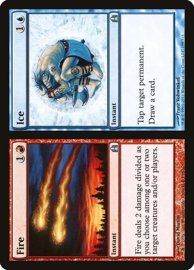 2011 Commander 2011 Fire // Ice uncommon #198 uncommon card image