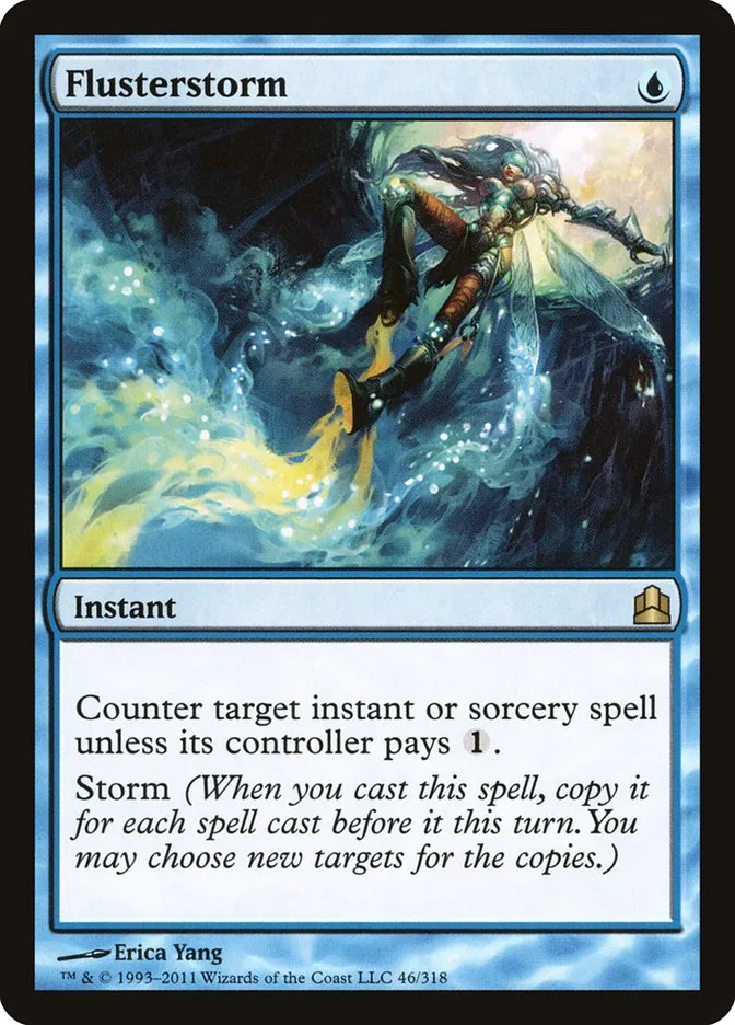 2011 Commander 2011 Flusterstorm rare #46 rare card image
