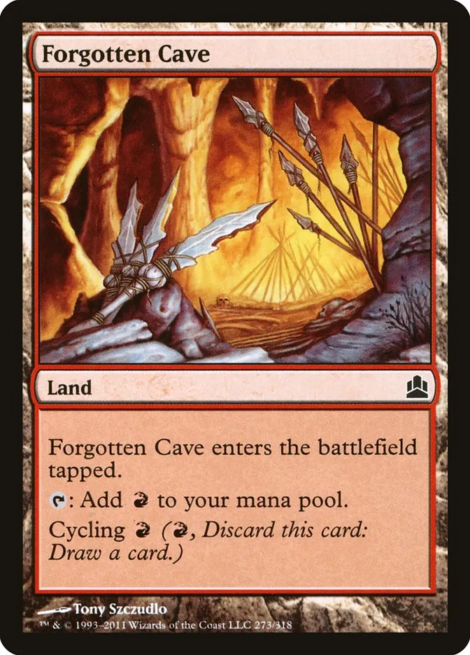 2011 Commander 2011 Forgotten Cave common #273 common card image