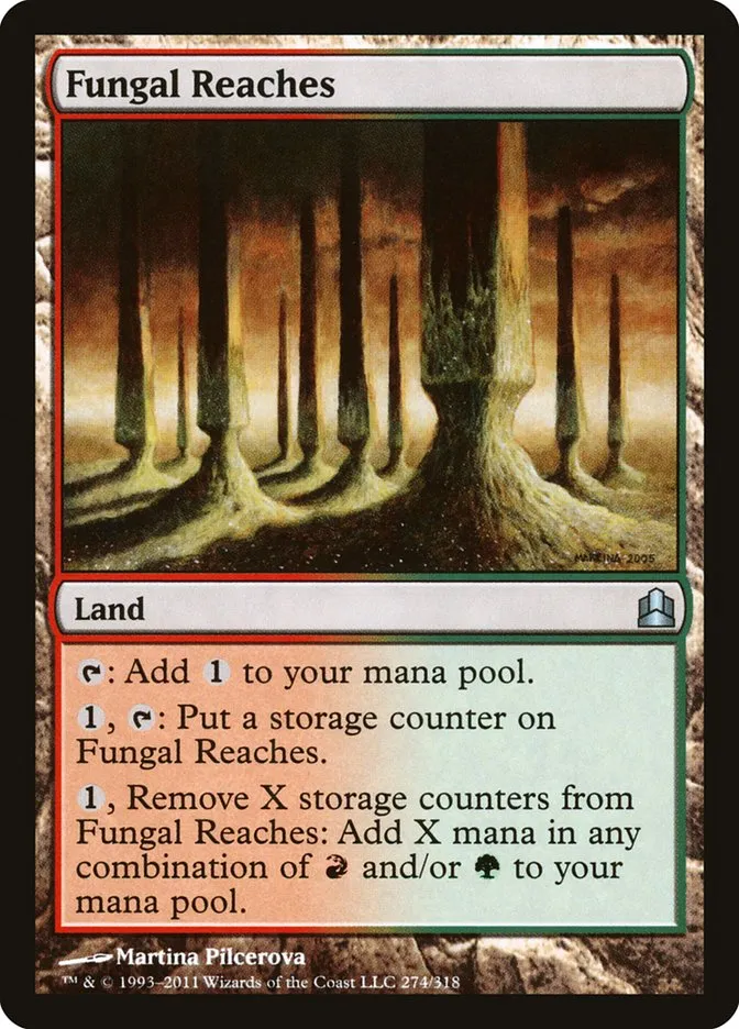 2011 Commander 2011 Fungal Reaches uncommon #274 uncommon card image