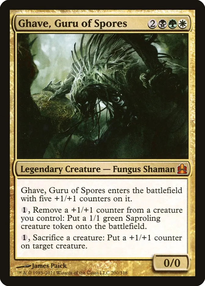 2011 Commander 2011 Ghave, Guru of Spores #200 mythic card image