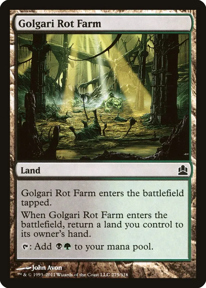 2011 Commander 2011 Golgari Rot Farm common #275 common card image