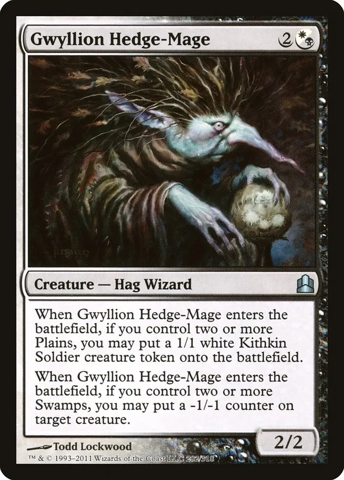 2011 Commander 2011 Gwyllion Hedge-Mage uncommon #202 uncommon card image