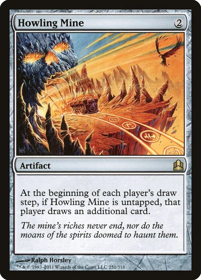 2011 Commander 2011 Howling Mine rare #251 rare card image