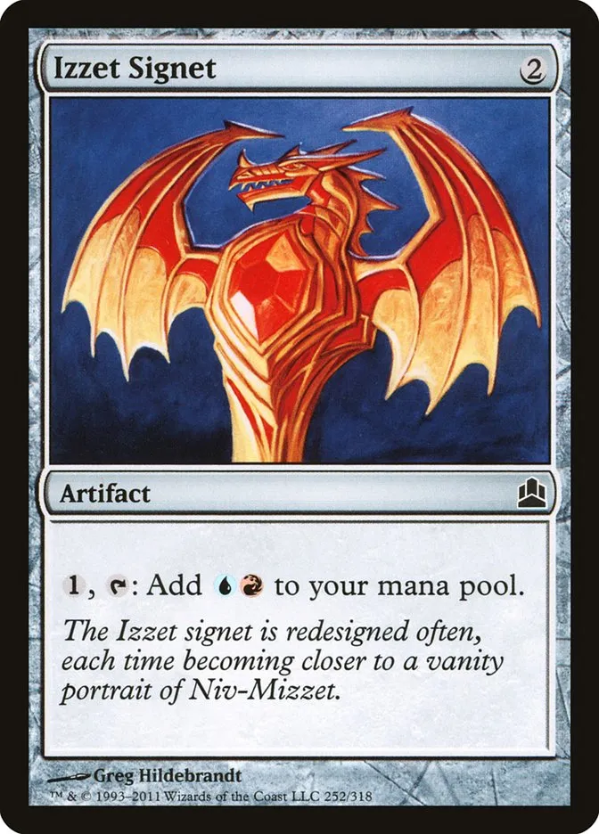 2011 Commander 2011 Izzet Signet common #252 common card image
