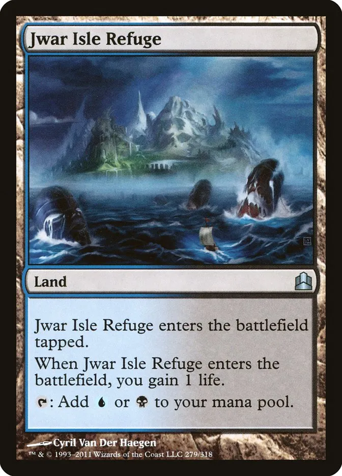 2011 Commander 2011 Jwar Isle Refuge uncommon #279 uncommon card image