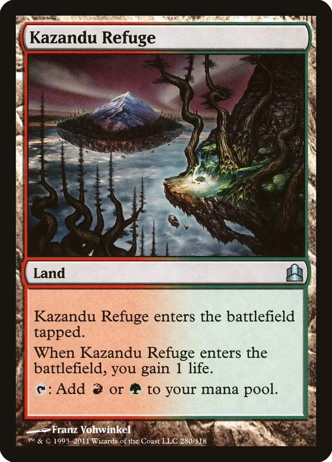 2011 Commander 2011 Kazandu Refuge uncommon #280 uncommon card image
