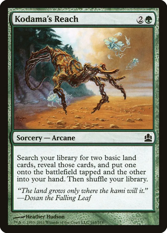 2011 Commander 2011 Kodama's Reach common #163 common card image