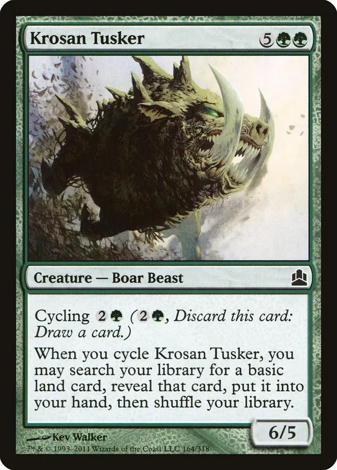 2011 Commander 2011 Krosan Tusker common #164 common card image