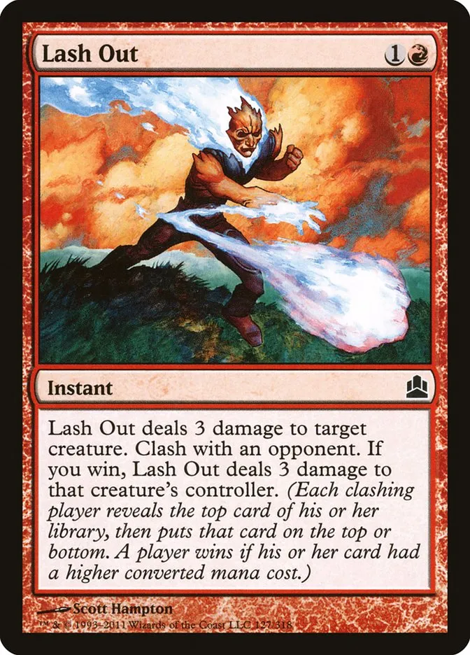 2011 Commander 2011 Lash Out common #127 common card image