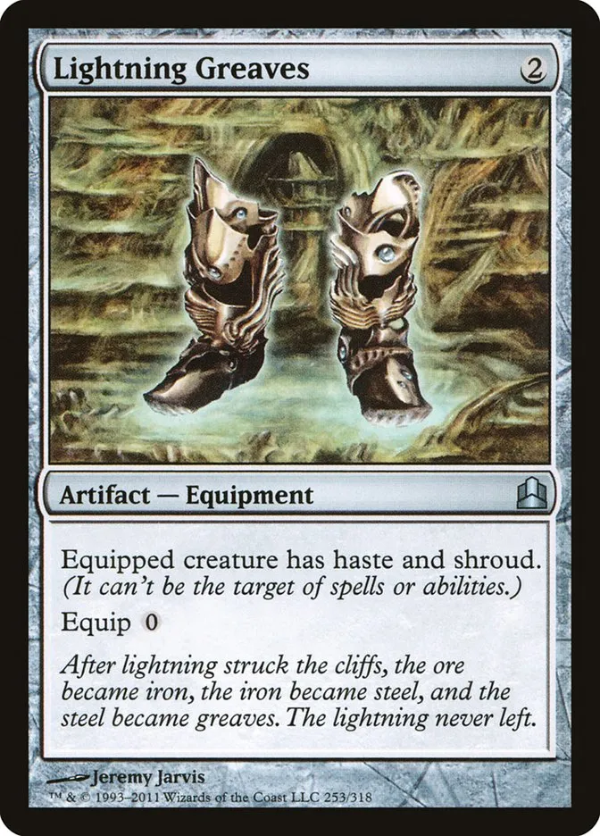 2011 Commander 2011 Lightning Greaves uncommon #253 uncommon card image