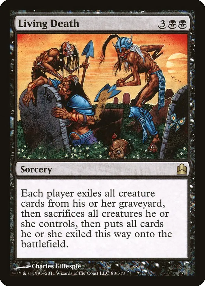 2011 Commander 2011 Living Death #88 rare card image