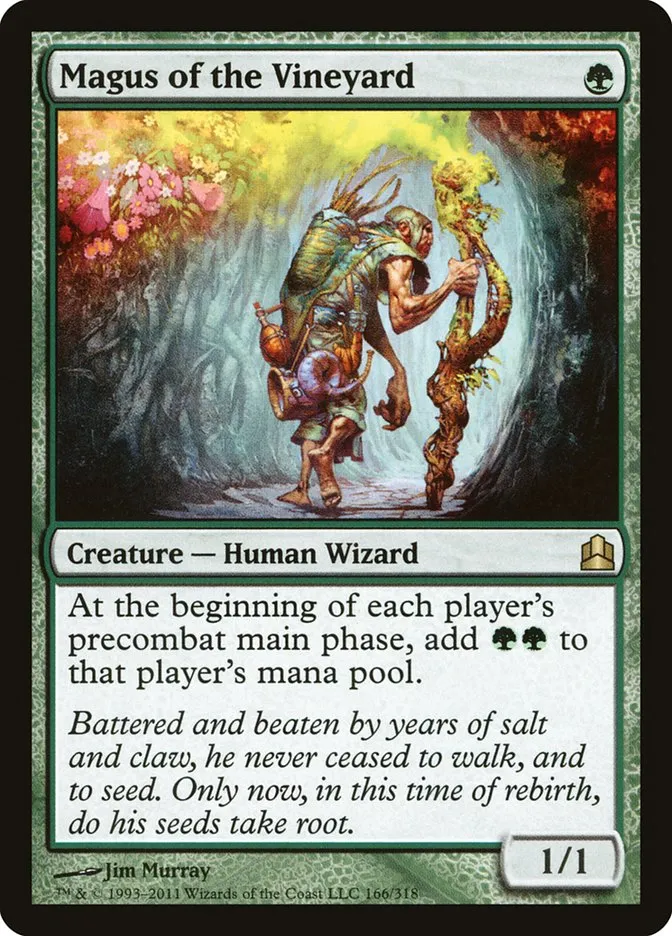 2011 Commander 2011 Magus of the Vineyard #166 rare card image