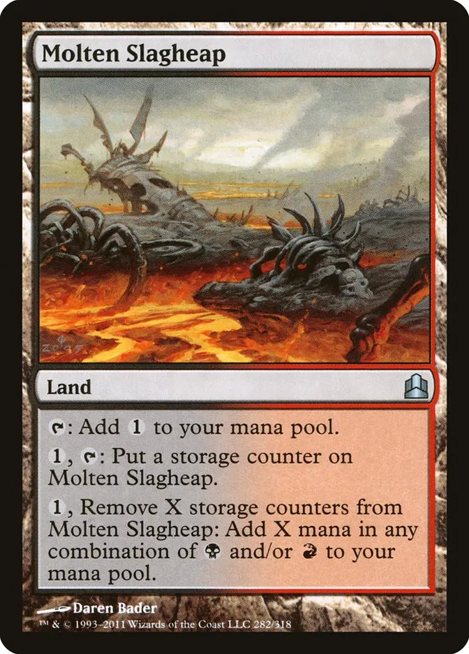 2011 Commander 2011 Molten Slagheap uncommon #282 uncommon card image