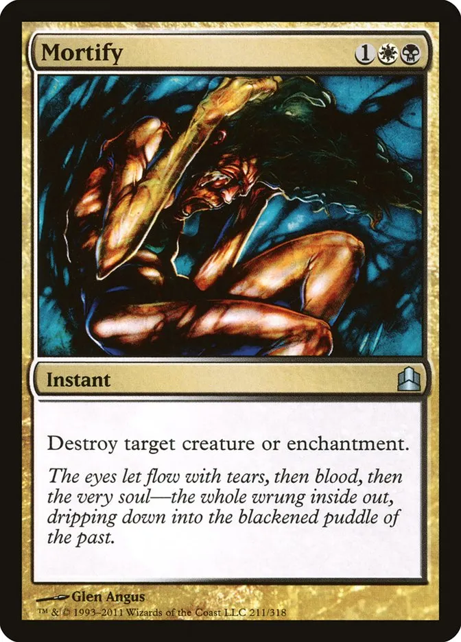 2011 Commander 2011 Mortify uncommon #211 uncommon card image