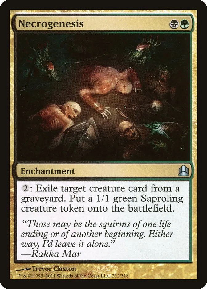 2011 Commander 2011 Necrogenesis uncommon #212 uncommon card image