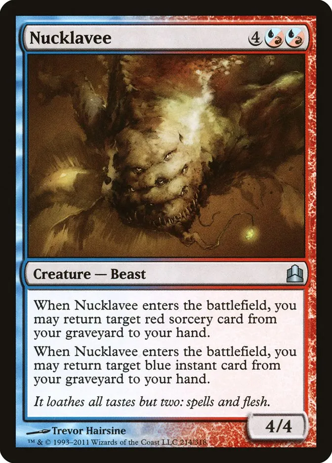 2011 Commander 2011 Nucklavee uncommon #214 uncommon card image