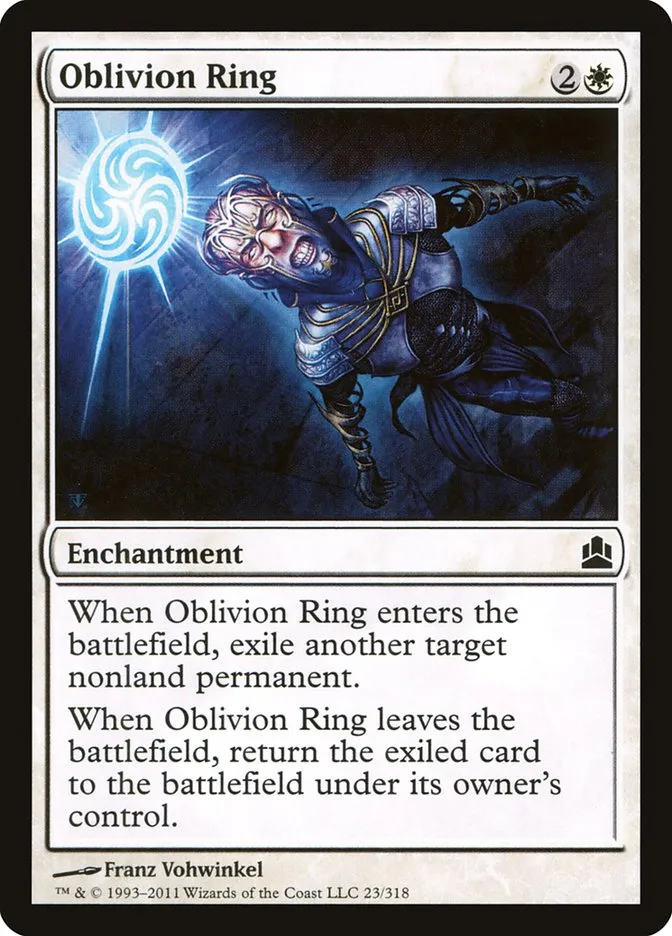 2011 Commander 2011 Oblivion Ring common #23 common card image