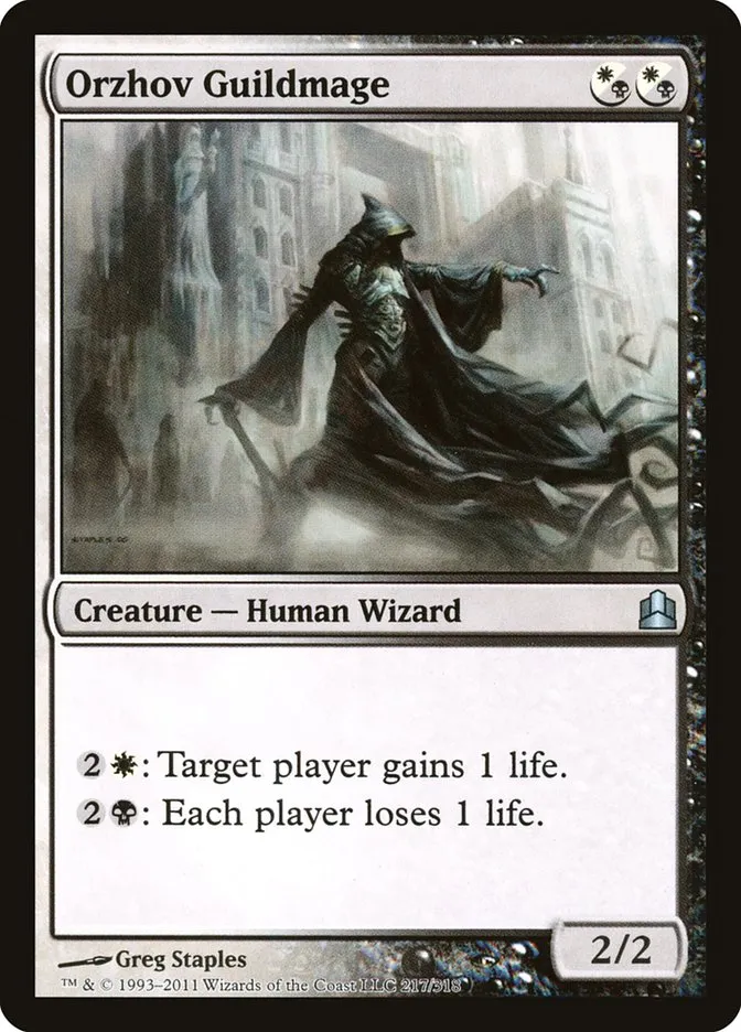 2011 Commander 2011 Orzhov Guildmage uncommon #217 uncommon card image
