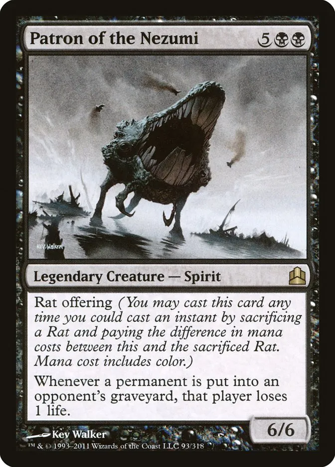 2011 Commander 2011 Patron of the Nezumi #93 rare card image