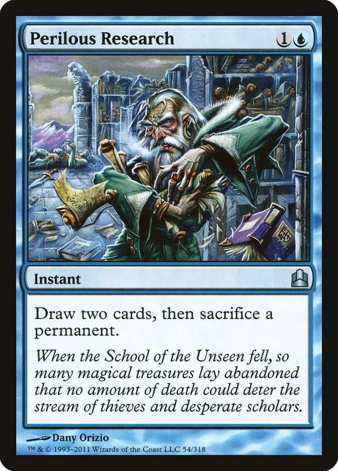 2011 Commander 2011 Perilous Research uncommon #54 uncommon card image
