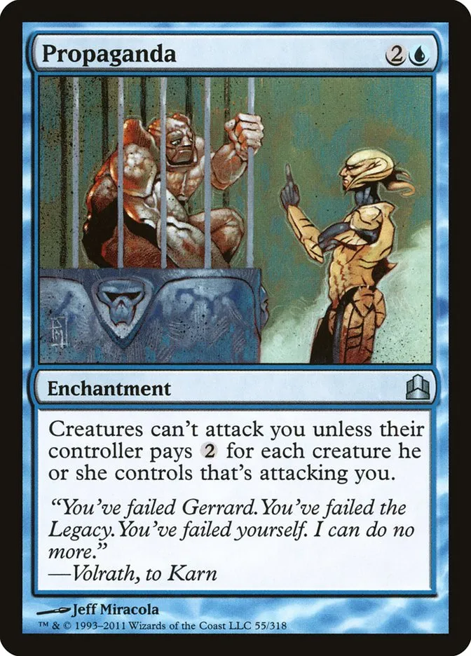 2011 Commander 2011 Propaganda uncommon #55 uncommon card image