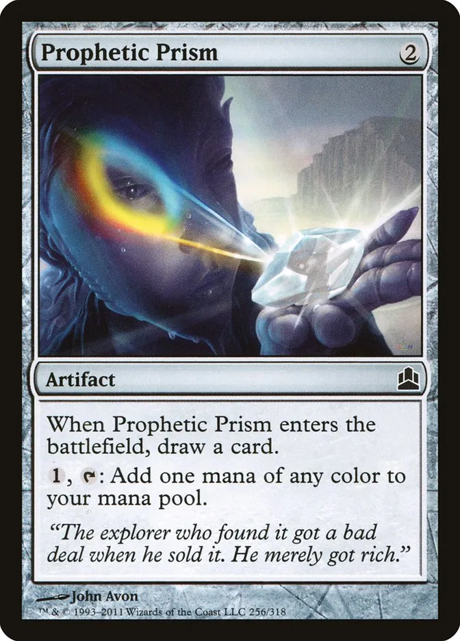 2011 Commander 2011 Prophetic Prism common #256 common card image