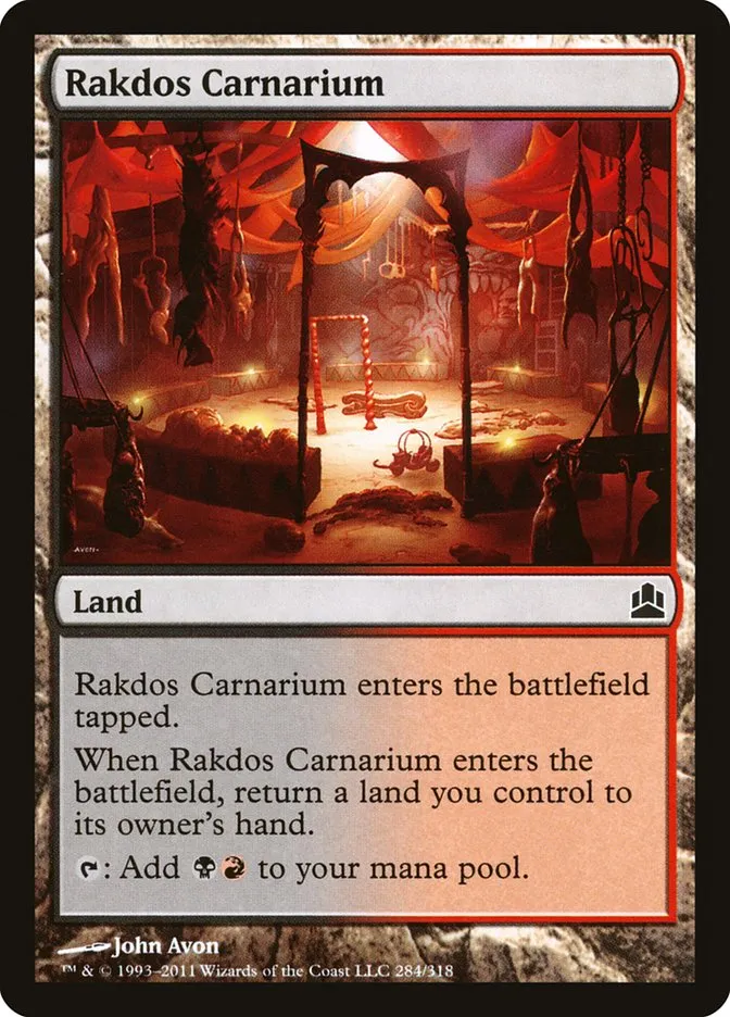 2011 Commander 2011 Rakdos Carnarium common #284 common card image